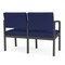 Lesro Lenox 2 Seat Tandem Seating W/ Arm, 43.5 in W 24.5 in L 32 in H LS2103 - alternate 3